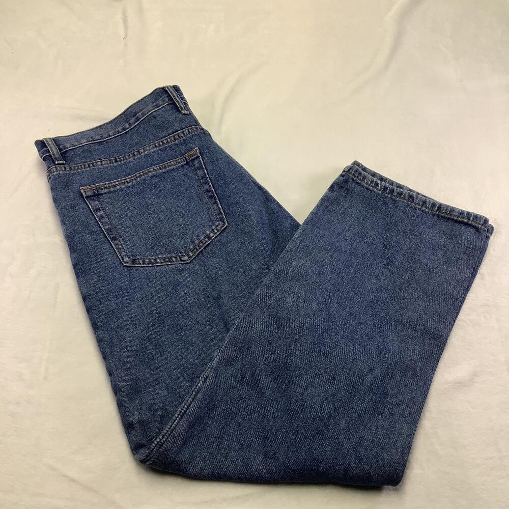 Architect Jeans Mens 38x29 Blue Medium Wash Straight Leg Zip Fly Regular Fit